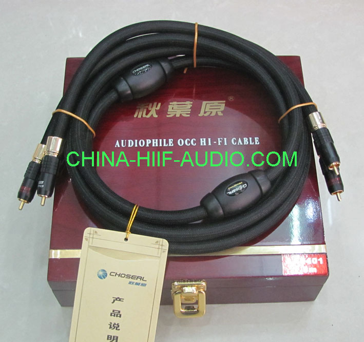 Choseal AA-5401 audio RCA plug Interconnects Cable 1.5m pair