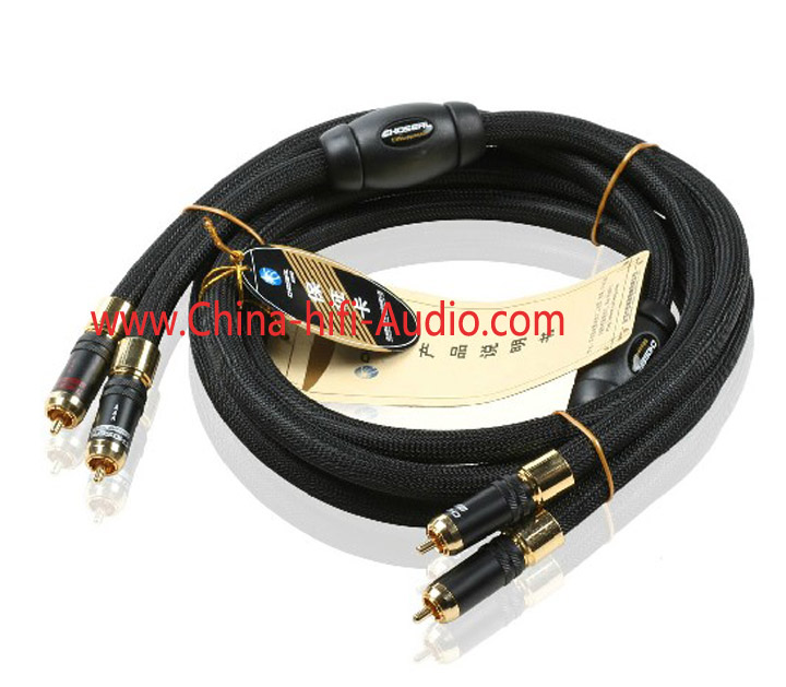 Choseal AB-5408 audio RCA plug Interconnects Cable 1.5m pair