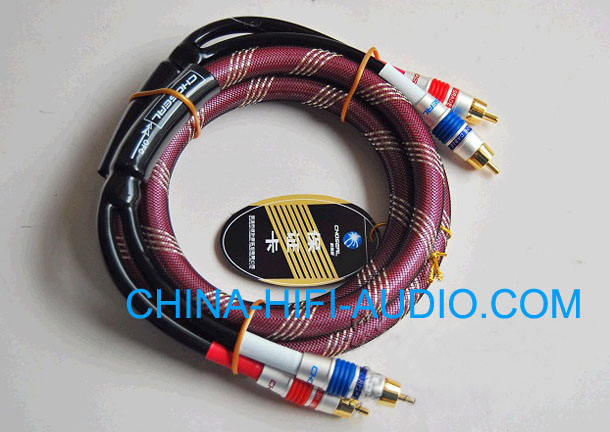 Choseal hifi Audio Interconnect RCA Cables pair 2 meter OD13mm - Click Image to Close