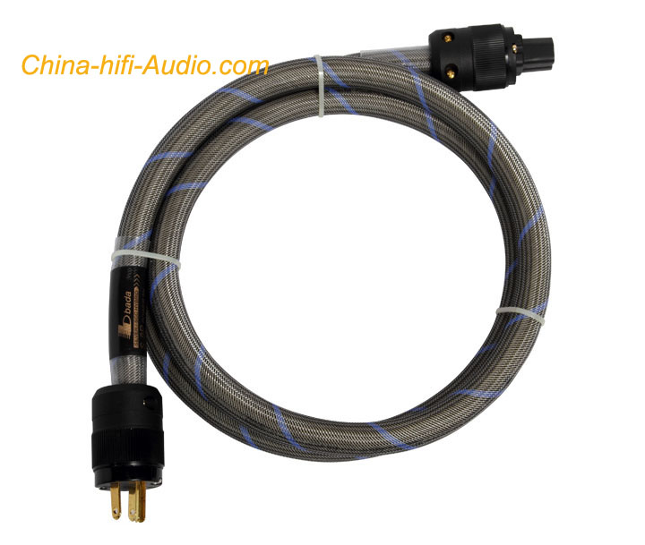 Bada S-8P Audio power cable 1.8 m Siver/SCC US/Eur Schuko plug