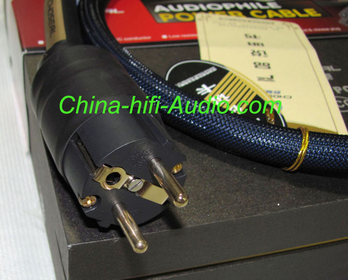 Choseal PB-5702 Power Cable EUR Schuko plug OCC 2 meters cord