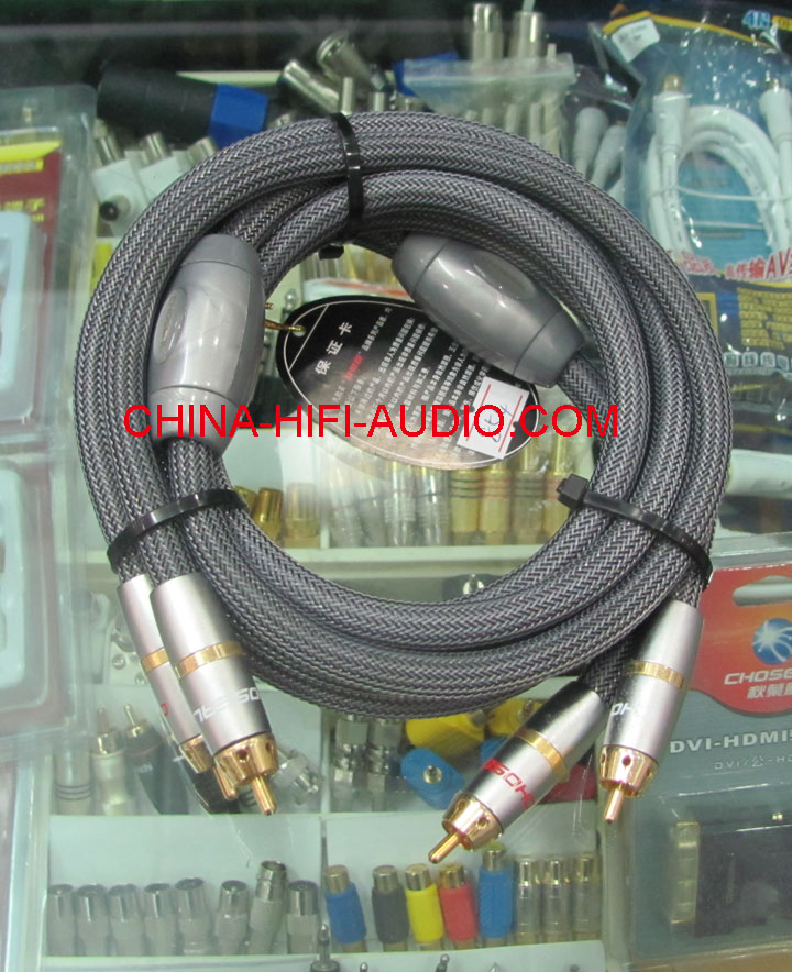 Choseal hifi Audio audiophile RCA Cables pair free shipping - Click Image to Close