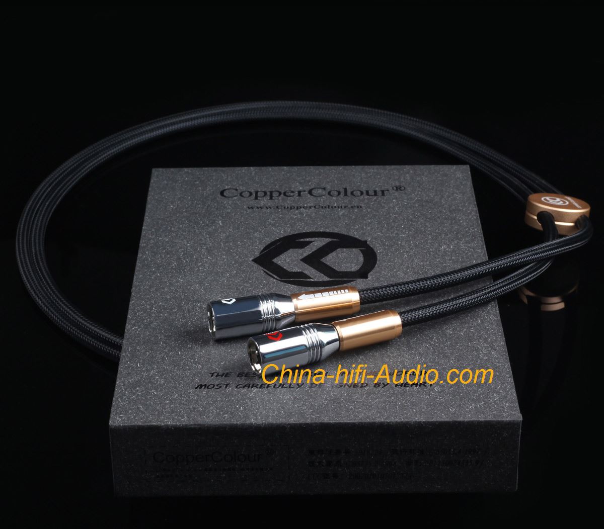 COPPER COLOUR Alpha Audiophile Cable CC XLR plug audio interconnect cord pair