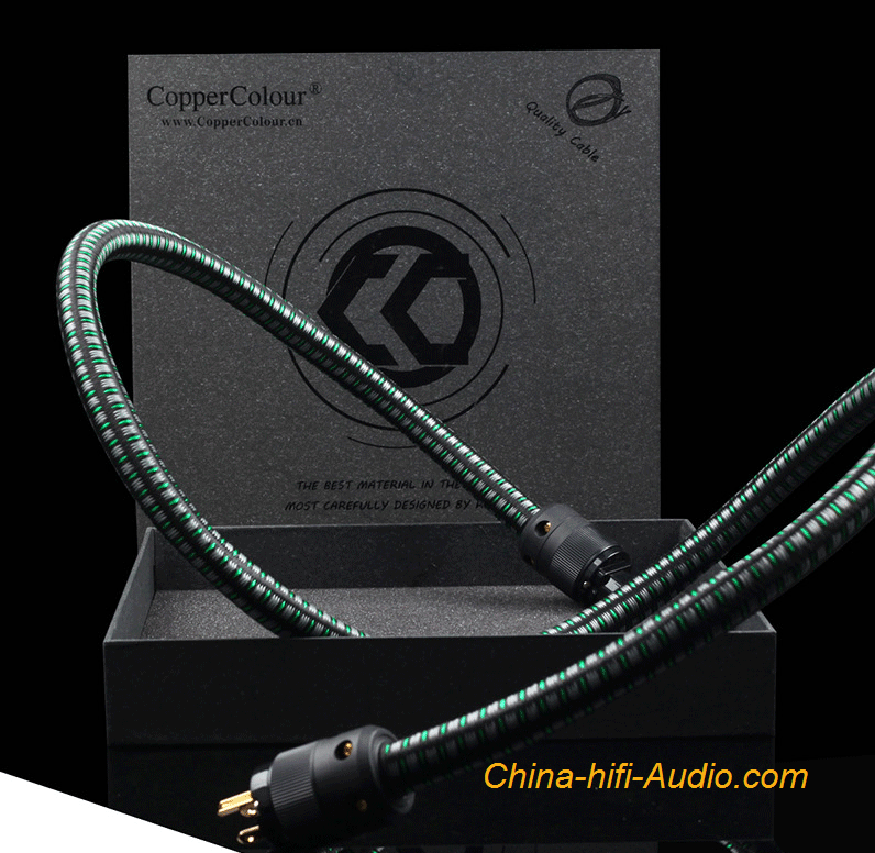 Copper Colour CC FOND audiophile power cable OCC Powercord NZ/US/EUR Schuko Plug - Click Image to Close