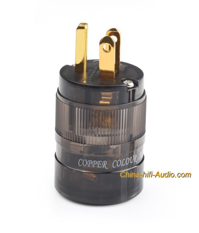 CopperColour CC US Hi-Fi Audio Power plug OCC Gold-Plated IEC Connectors