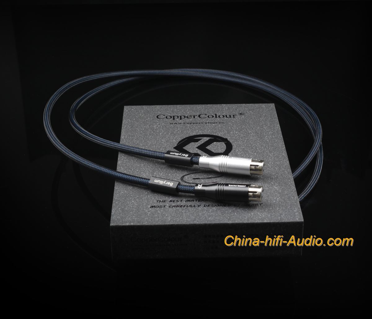 CopperColor Memento-BE XLR audiophile Audio cable CC Beryllium Copper cord