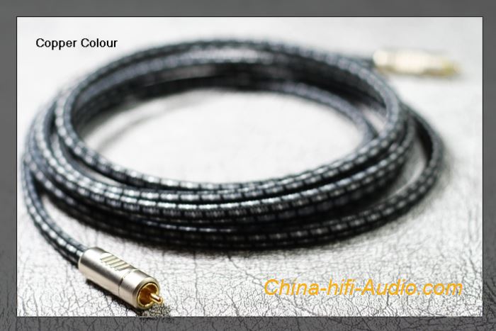 CopperColor OCC SUB-MOON Single crystal Copper Subwoofer interconnect cable - Click Image to Close