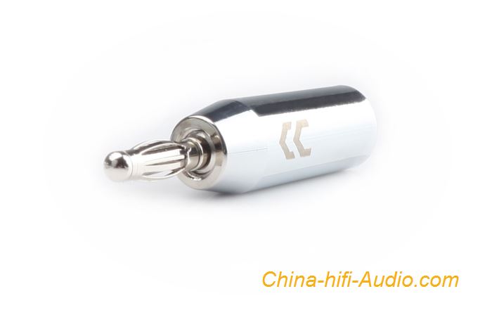 CopperColour Banana Plug OFC audiophile audio Copper Rhodium-plated connector - Click Image to Close