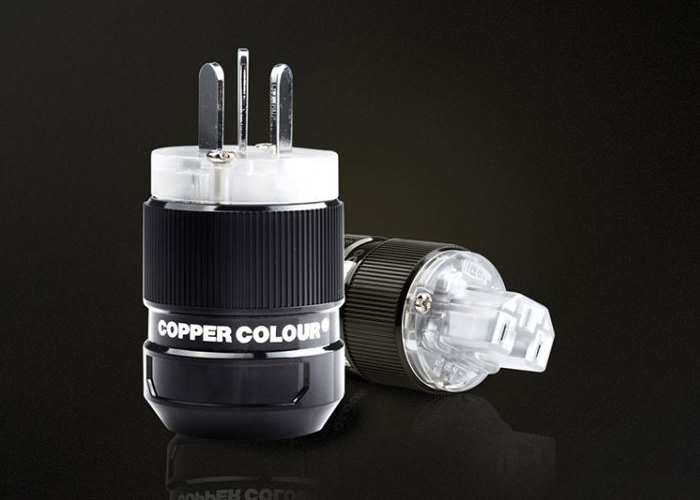 CopperColour CC CN Power plug pure copper Rhodium-plated pins for HiFi Audio - Click Image to Close