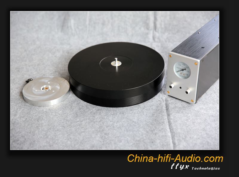 FFYX Vinyl turntable air bearing & air pump 60mm solid Aluminum Plateg DIY Kit