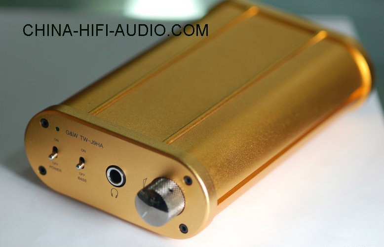 G&W Tsinghua TW-J9HA transistor headphones amplifier amp gold - Click Image to Close