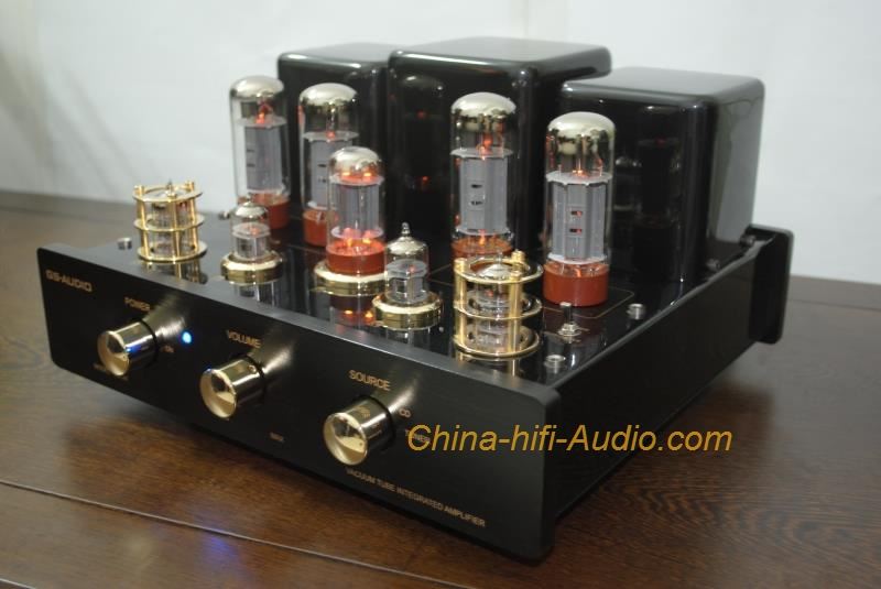 GS-AUDIO GS-34I HIFI EL34 vacuum tube Integrated amplifier home audio amp black GS-AUDIO GS-34I HIFI EL34 vacuum tube Integrated amplifier home audio amp black