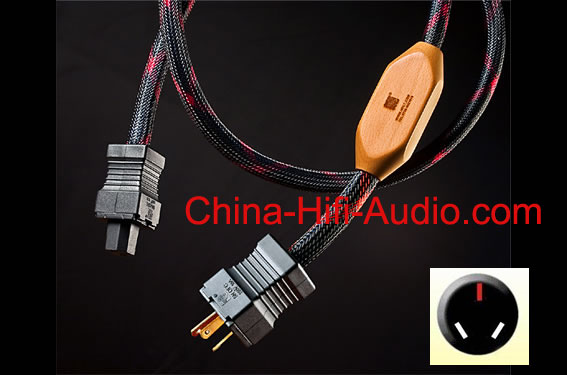 JungSon hifi audio Monitor Silver power cable AU Australian plug - Click Image to Close