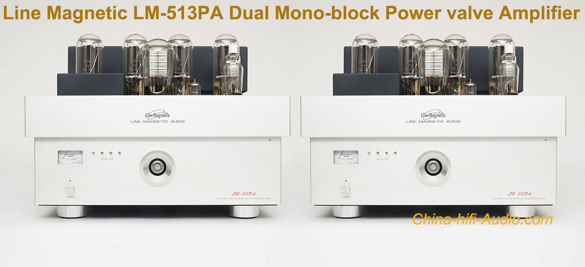 Line Magnetic LM-513PA Dual Mono-block Power valve Amplifier tube 300B 845*4 Line Magnetic LM-513PA Dual Mono-block Power valve Amplifier tube 300B 845*4