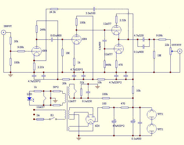 Music Angel Tube preamp pre-Amplifier Shigeru Wada circuit ... wiring diagram drawing online 