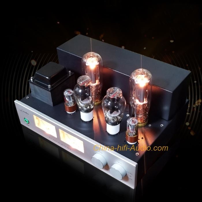 LaoChen 300B 845 Tube Amplifier Single-Ended Class A Amp with VU meter LaoChen 300B 845 Tube Amplifier Single-Ended Class A Amp with VU meter