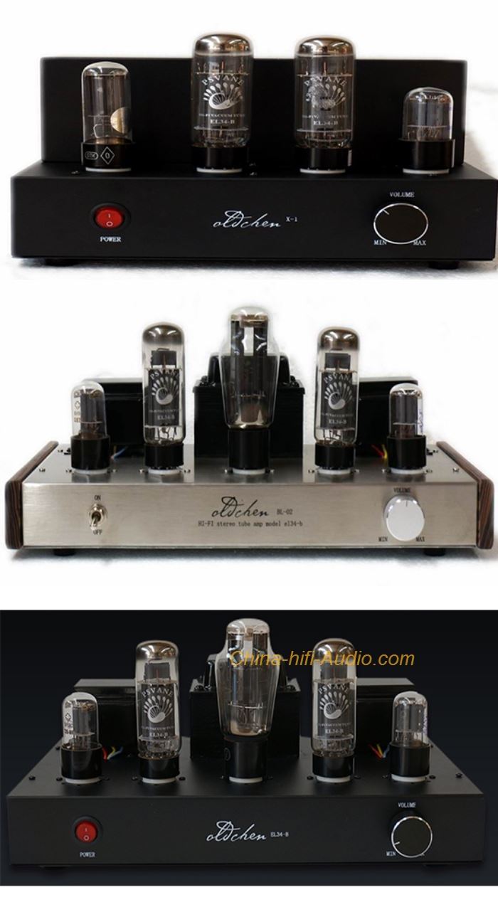 Oldchen EL34 Tube Amplifier HIFI Single-ended Class A handmade scaffolding Amp - Click Image to Close