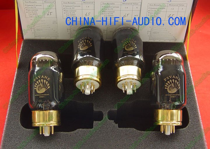 Matched Quad(4) PSVANE Vacuum Tube KT88-T Collection black - Click Image to Close