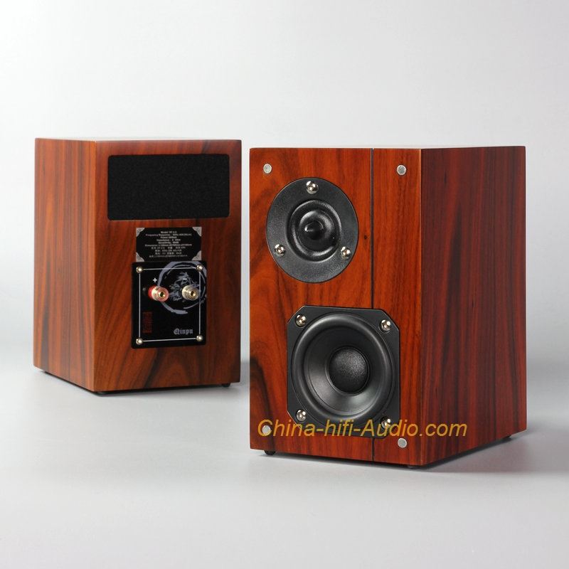 Qinpu Speakers VF3.5 loudspeakers tabletop hi-fi wood a pair new - Click Image to Close