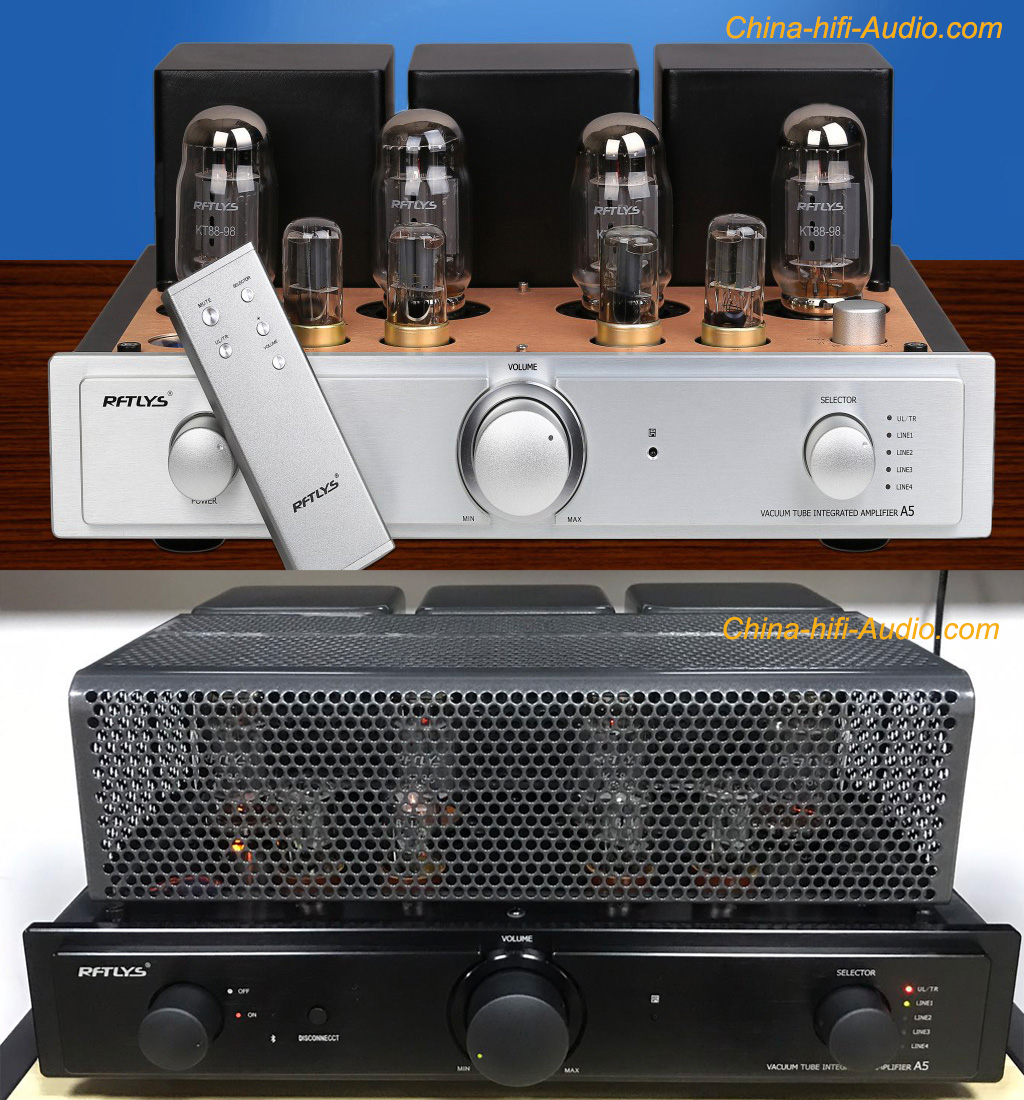 RFTLYS A5 KT88*4 intergrated valve amplifier with Bluetooth 2 Mode listen - Click Image to Close