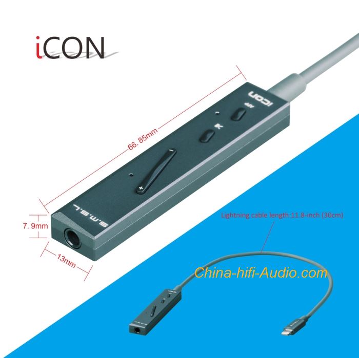 SMSL ICON hifi DAC lightning with headphone amplifier