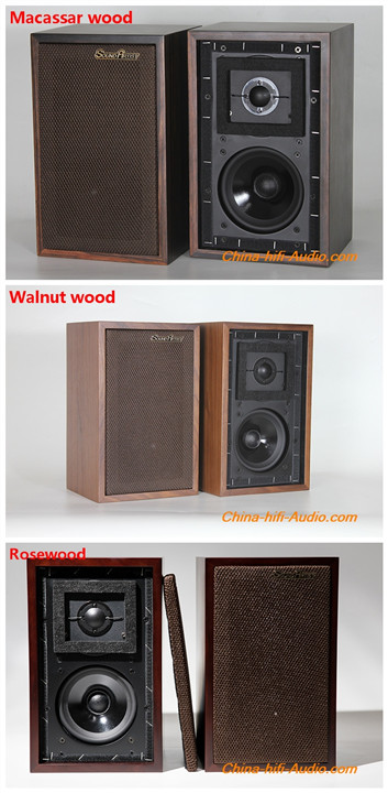 SoundArtist LS3/5A Monitor Bookshelf Speakers loudspeakers Pair Black wire