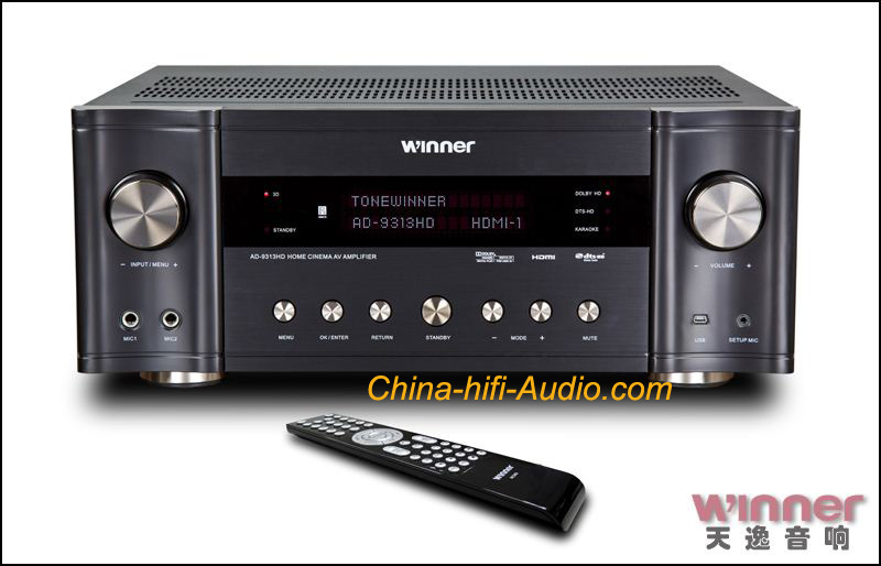 Tone Winner AD-9313HD 7.1CH AV amplifier Home Theater HDMI TV 3D - Click Image to Close