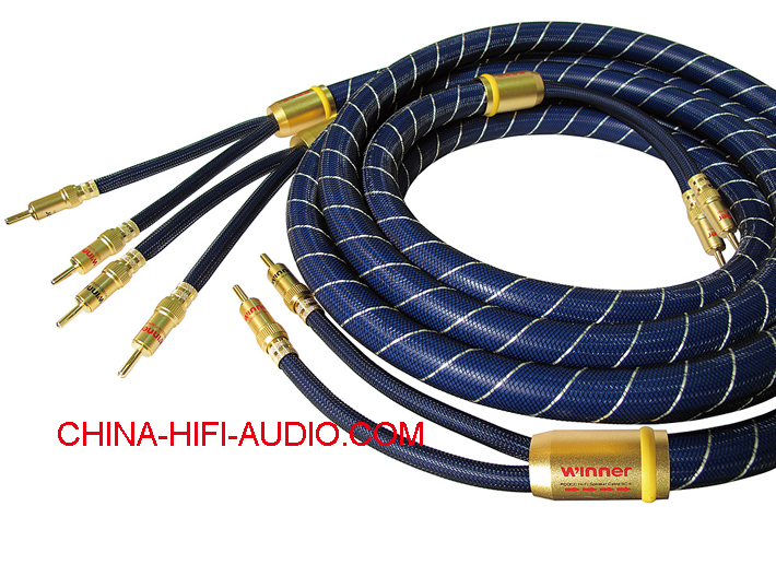 Tone Winner SC-6 audiophile aduio Speakers Cables pair