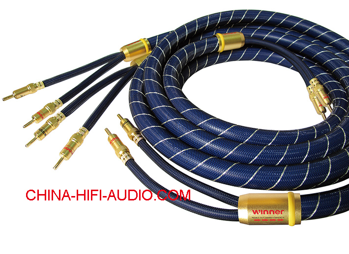 Tone Winner SC-6 audiophile aduio Speakers Cables pair - Click Image to Close