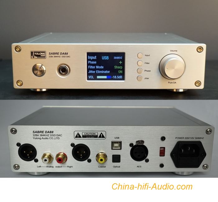 Yulong SABRE DA8 II DAC hifi audio Headphone Amplifier DSD 32bit 384KHZ ESS9018 Yulong SABRE DA8 II DAC hifi audio Headphone Amplifier DSD 32bit 384KHZ ESS9018