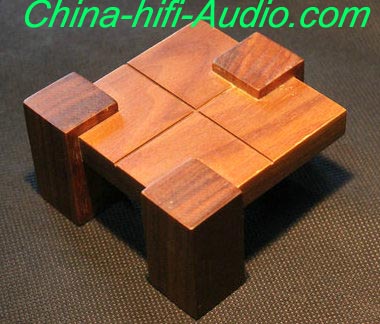 Qinpu J-1.0 manual veneer speaker stands a pair for hifi AMP - Click Image to Close