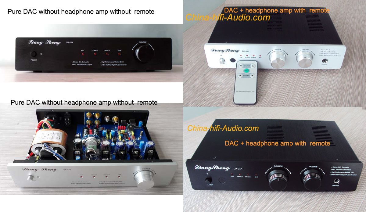 Xiangsheng DA-03A USB DAC tube headphone amp hifi Remote Control