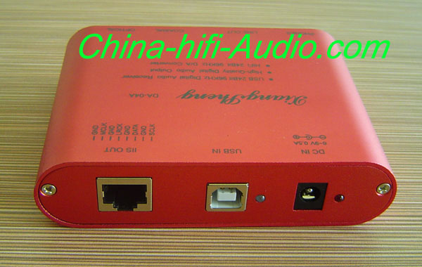 XiangSheng TE7022L DA-04A USB DAC coaxial fiber 24bit 96KHz red - Click Image to Close