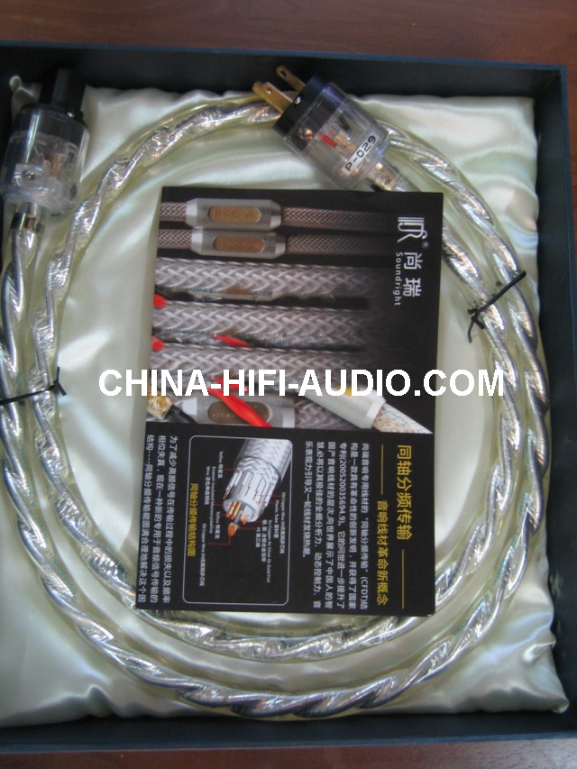 SoundRight PN-2 hifi audio Power Cable cord US plug 1.5 meter