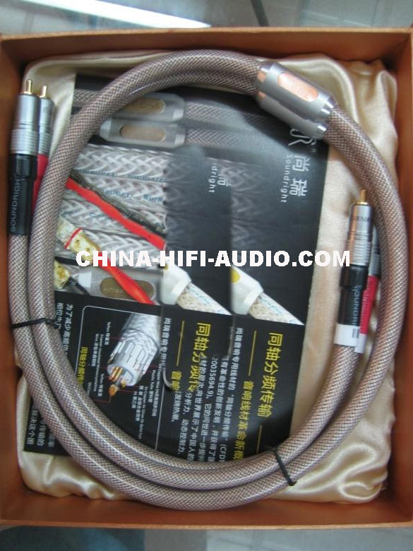 SoundRight SF-Cu hifi Audio RCA Interconnect Cables 1 pair SoundRight SF-Cu hifi Audio RCA Interconnect Cables 1 pair
